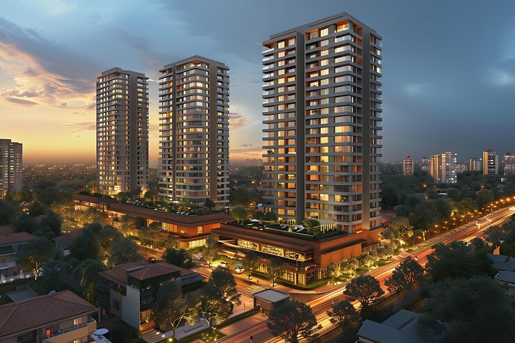 Shalimar Sky Garden luxury apartments at Vibhuti Khand Lucknow featuring 3 and 4 BHK residences with servant quarters
